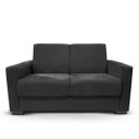 Ver imagem 1 de Sofá 2 Lugares Sala de Estar Recepção Suede Vitoria Preto