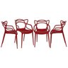 Kit com 4 Cadeiras para Sala de Jantar Allegra Solna - 1