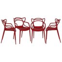 Ver imagem 1 de Kit com 4 Cadeiras para Sala de Jantar Allegra Solna