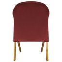 Ver mais imagens de Kit 2 Poltronas Decorativa You Suede Braça Amadeirada - Vermelho Suede