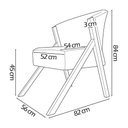 Ver imagem 4 de Kit 2 Poltronas Decorativa You Suede Braça Amadeirada - Vermelho Suede