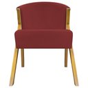 Ver imagem 5 de Kit 2 Poltronas Decorativa You Suede Braça Amadeirada - Vermelho Suede
