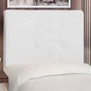 Ver imagem 4 de Cabeceira Cama Box Solteiro Luna 90Cm Corano Branco - Abmaza