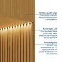 Ver imagem 7 de Ponte com Cabeceira Planejada Casal 3 Portas com LED Samambaia CabeCasa MadeiraOriginals Marrom
