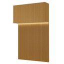 Ver imagem 2 de Ponte com Cabeceira Planejada Casal 3 Portas com LED Samambaia CabeCasa MadeiraOriginals Marrom