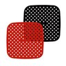 Protetor Tapete Silicone Airfryer Fritadeira Quadrado 18,5cm - 2