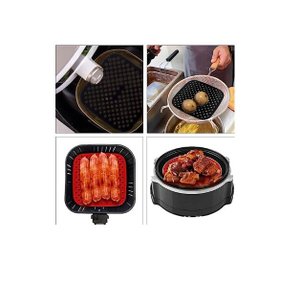 Protetor Tapete Silicone Airfryer Fritadeira Quadrado 18,5cm