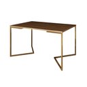 Ver imagem 5 de Mesa Jantar Industrial Retangular 137X90Cm Amêndoa Base V C/6 Cadeiras Brancas Base D Cor: Amendoa