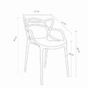 Ver imagem 7 de Cadeira Descanso Polipropileno Leitura Sala de Estar:nude