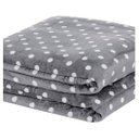 Ver imagem 2 de Manta Flannel Poá Solteiro Antialérgica Inverno Macio Quente:Cinza