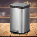 Ver imagem 2 de Lixeira Aço Inox Escovado Pedal e Balde Frame 12l Brinox