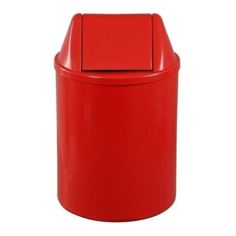 Lixeira Plástica com Tampa Vai-vem 12 Litros Cor:vermelho