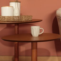 Mesa Lateral Heming Design Orgânico para Quarto 50x64cm - 5