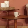 Mesa Lateral Heming Design Orgânico para Quarto 50x64cm - 5