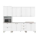 Ver imagem 1 de Cozinha Modulada Henn Americana Henn 6 Peças C/ Pés C5p62 Branco