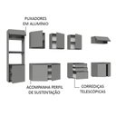 Ver imagem 5 de Armário de Cozinha Completa Suspenso 320cm Cinza Nice Madesa 07