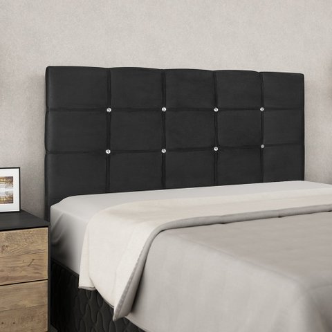 Painel de Cabeceira Antonella 140cm para Quarto Preto
