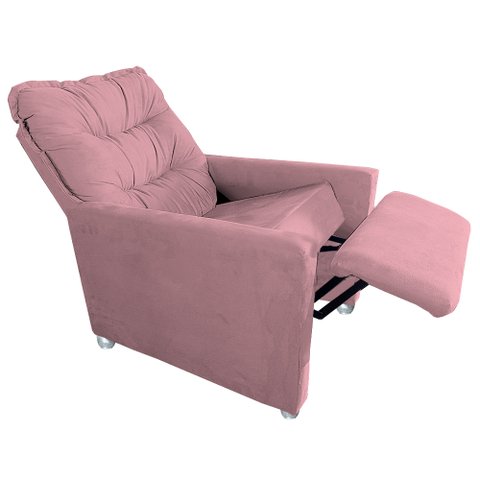 Poltrona Reclinavel Do Papai e Mamãe Italia Rosa