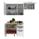 Ver imagem 4 de Cozinha Modulada Compacta 100% Mdf Branco 4 Peças Cz3300