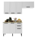 Ver imagem 2 de Cozinha Modulada Compacta 100% Mdf Branco 4 Peças Cz3300