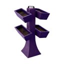 Ver imagem 1 de Kit 4 Vaso Planta Horta Grande Jardineira 50cm Floreira com Suporte Polietileno