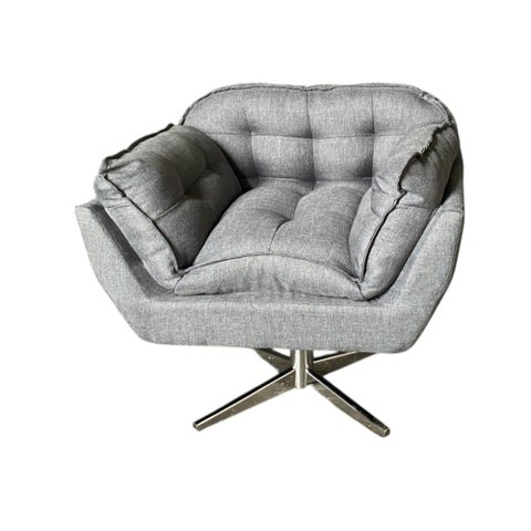 Poltrona Diamond Luxo Linho Cru - In9 Decor