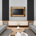 Ver imagem 1 de Painel para Tv até 55 Polegadas Ripado Becca Estilo Industrial 150 X 90cm