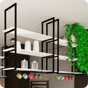 Ver imagem 1 de Prateleira Estilo Industrial Suspensa Teto Cozinha 1.20m PB