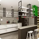 Ver imagem 2 de Prateleira Estilo Industrial Suspensa Teto Cozinha 1.20m PB