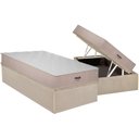 Ver imagem 1 de Conjunto Box Baú Solteiro Colchão Espuma Plumatex D28 Prado + Base Crc Suede Clean(88x188)
