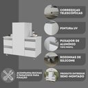 Ver imagem 4 de Gabinete Banheiro Coluna para Encaixe Branco Inteiro