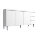Ver imagem 2 de Balcão Gabinete de Pia para Cozinha sem Tampo 150cm 3 Portas Andréia Branco- Mabe Magazine