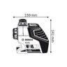 Nível a Laser Bosch GLL 3-80 P com Tripé BS150 - 5