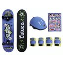 Ver imagem 4 de Skate Infantil Luluca com Acessórios Azul F01358 Fun
