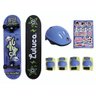 Skate Infantil Luluca com Acessórios Azul F01358 Fun - 7