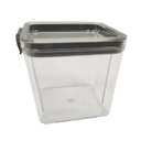 Ver imagem 4 de Pote Hermetico Acrilico Kit 2 Unidades Transparente Veda Tampa com Trava Alimento Cozinha Armario Or