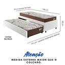 Ver imagem 3 de Bicama Box Solteiro Courino Linho 88x188 com Dois Colchões Relax Adorabile Molas Ensacadas Ec