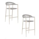 Ver imagem 3 de Kit 2 Banquetas Cozinha Gourmet Trançada Área Externa Trancoso Rivatti