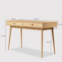 Ver imagem 6 de Escrivaninha Liva 2 Gavetas Tauri Penteadeira Quarto