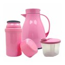 Ver imagem 2 de Kit Passeio Bebê Unibaby Rosa:liso/rosa