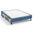 Ver imagem 1 de Cama Box Base c/Gavetas Viúva Poli Tecido Blue (128x27-c/2 Gavs) - Castor