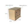 Gaveteiro de mesa organizador porta objetos e documentos folhas a4 6 gavetas - 2