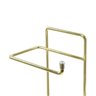 Suporte Para Papel Higiênico Lixeira Basculante 5 Litros - Dourado - Verde claro - 6