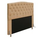 Ver imagem 1 de Cabeceira Greta Cama Box Casal 140cm Linho Bege