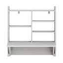 Ver imagem 6 de Escrivaninha Mesa Dobrável com Estante 63cm Branco