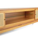 Ver imagem 6 de Rack Sala Tv até 75 Polegadas Ricco 220 Cm Laminado Portas Palhinha Amêndoa
