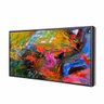 Quadro Decorativo Abstrato Valeci 80X40Cm Slim Preta A007 - 1