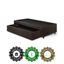 Ver mais imagens de Base Box Cama Viúva com Gaveta Sapateira para Colchão 120x203 Cm Courino Linho