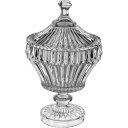 Ver imagem 1 de Potiche Vaso Decorativo Redondo Home&co com Tampa Eco Crystal 27x17x17cm Transparente