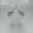 Ver imagem 4 de Potiche Vaso Decorativo Redondo Home&co com Tampa Eco Crystal 27x17x17cm Transparente